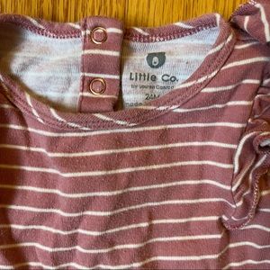 Little Co by Lauren Conrad ruffle striped onesie size 24 months